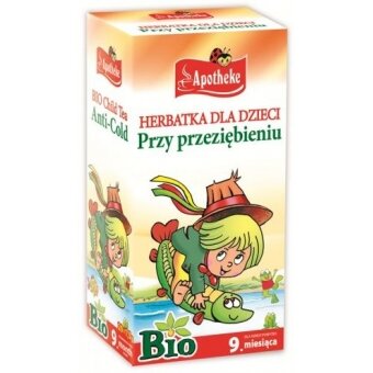Apotheke Herbatka dla dzieci na przeziębienie BIO 20saszetek cena 6,89zł