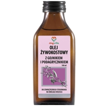 MyVita olej żywokostowy + gojnik + podagrycznik 100ml cena 24,90zł