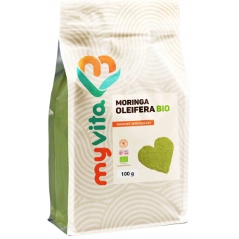 MyVita Moringa Oleifera ekologiczna BIO proszek 100g cena 19,90zł