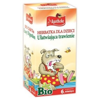 Apotheke Herbatka dla dzieci ułatwiająca trawienie BIO 20saszetek cena 5,70zł