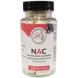 Organis NAC N-acetylo-L-cysteina 490mg 90kapsułek cena 69,00zł