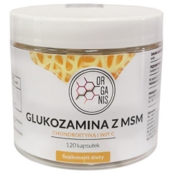 Organis Glukozamina z MSM + Chondroityna + Witamina C 690mg 120kapsułek cena 79,00zł