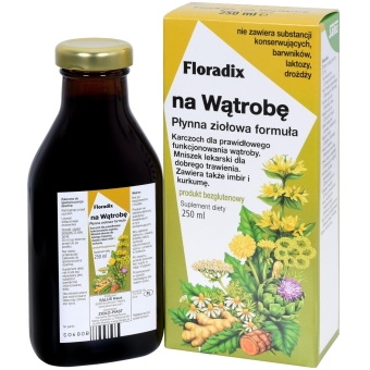 Floradix na Wątrobę  płyn 250ml cena 45,90zł