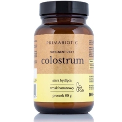 Primabiotic Colostrum kolostrum smak bananowy proszek 60g Natubay cena 79,90zł