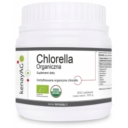 Kenay Chlorella organiczna 600tabletek cena 122,90zł