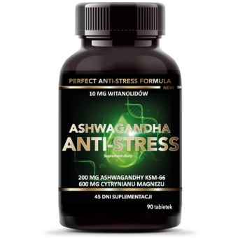 Ashwagandha Anti-Stress 90tabletek Intenson cena 55,95zł