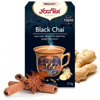 Yogi Tea Herbata black chai 17saszetek cena 12,85zł
