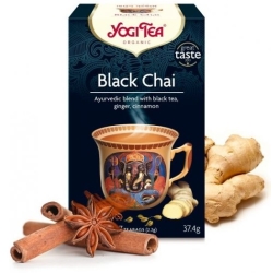 Yogi Tea Herbata black chai 17saszetek cena 12,39zł