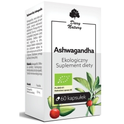 Ashwagandha 60kapsułek BIO Dary Natury cena 43,09zł
