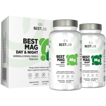 BestLab BestMag Day&Night 2x60 kapsułek cena 139,00zł