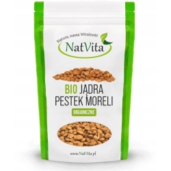 BIO Jądra pesteik moreli ziarna 160g Natvita cena 18,90zł