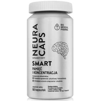 NeuraCaps Smart 50kapsułek Bio Medical Pharma cena 88,79zł