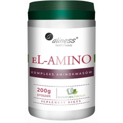 Aliness eL-AMINO kompleks aminokwasowy w proszku 200g  (bez smaku) cena 69,90zł