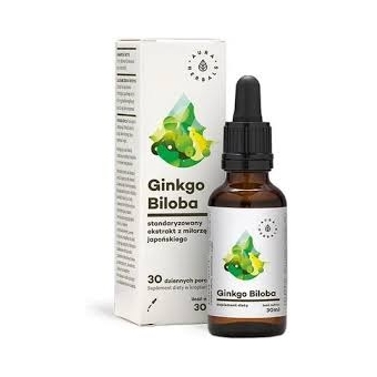 Aura Herbals Ginkgo Biloba ekstrakt Miłorząb Japoński 50:1 45mg płyn 50ml cena 26,90zł