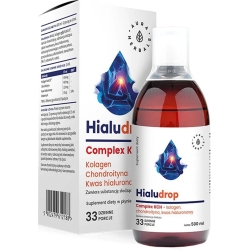 Aura Herbals Hialudrop complex (KCH, Kolagen, Chondroityna, Kw. Hialuronowy) płyn 500ml cena 61,50zł