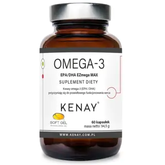 Kenay Omega-3 EPA/DHA EZmega MAX 60kapsułek cena 92,98zł
