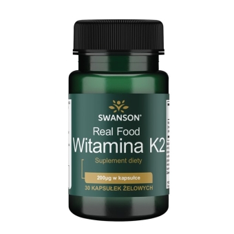 Swanson witamina K2 naturalna 200mcg 30kapsułek cena 39,90zł