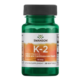 Swanson witamina K2 naturalna 50mcg 30kapsułek PROMOCJA cena 15,90zł
