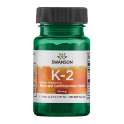 Swanson witamina K2 naturalna 50mcg 30kapsułek cena 15,90zł