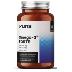 UNS Omega-3 TG FORTE 60kapsułek data ważności 2025.10 cena 61,90zł