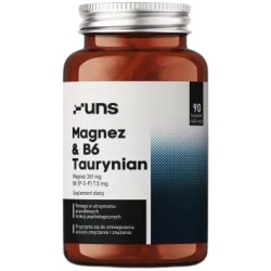 UNS Taurynian magnezu & Witamina B6 P-5-P 90kapsułek cena 54,90zł